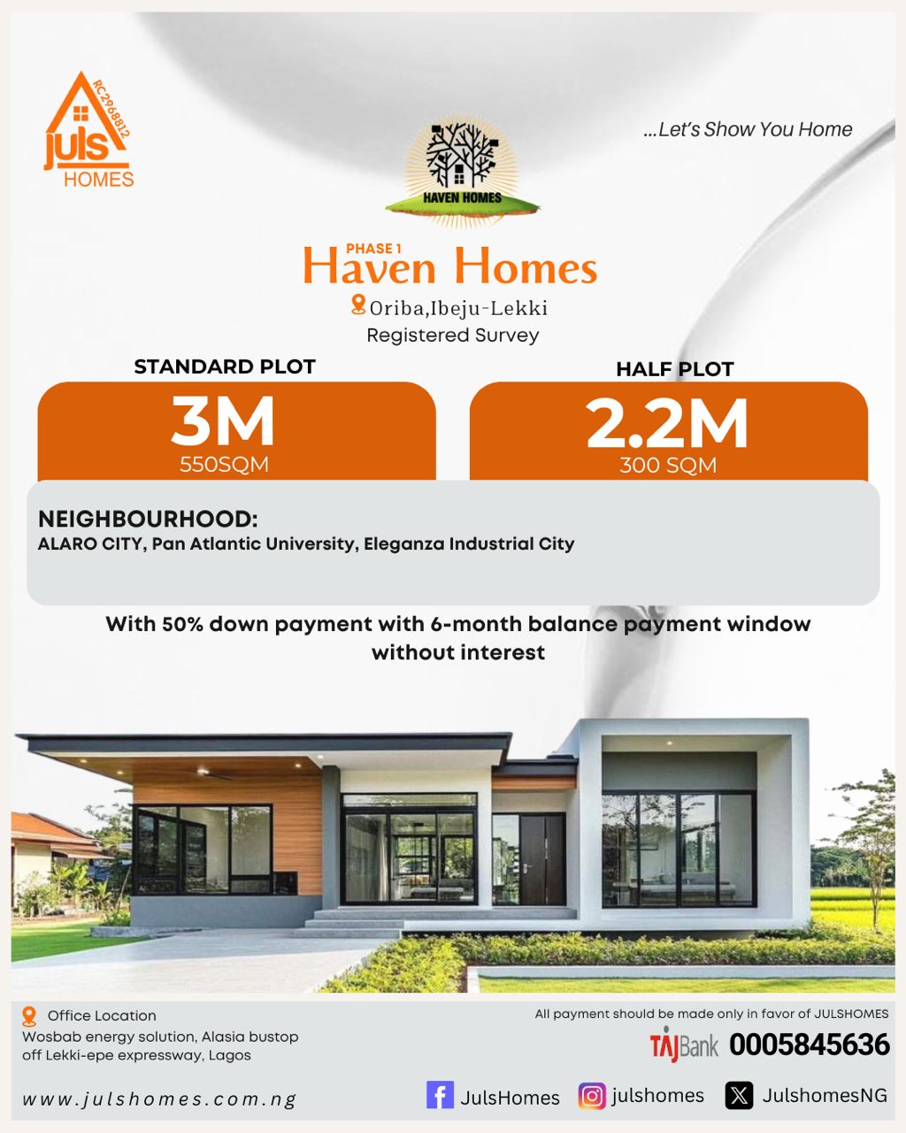 HAVEN HOMES PHASE 1